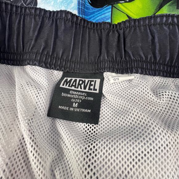 Marvel Superheroes Swim Trunks Mens M Captain America Thor Hulk Iron Man - Picture 6 of 8